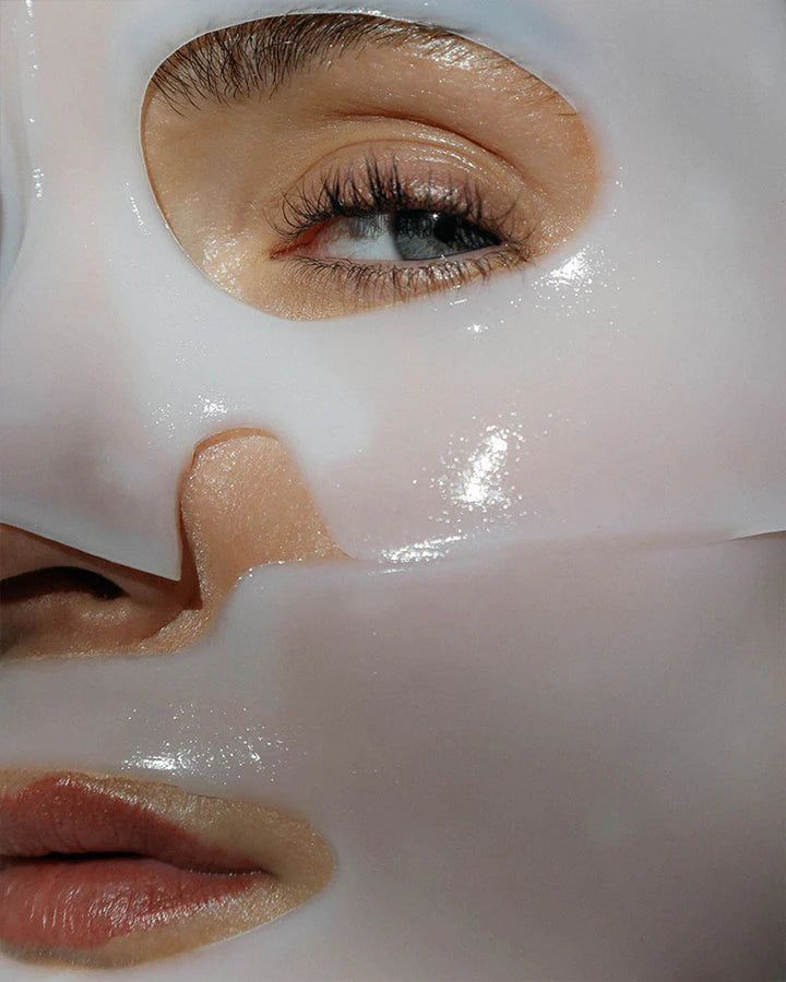 Gros plan d’un masque visage hydrogel
