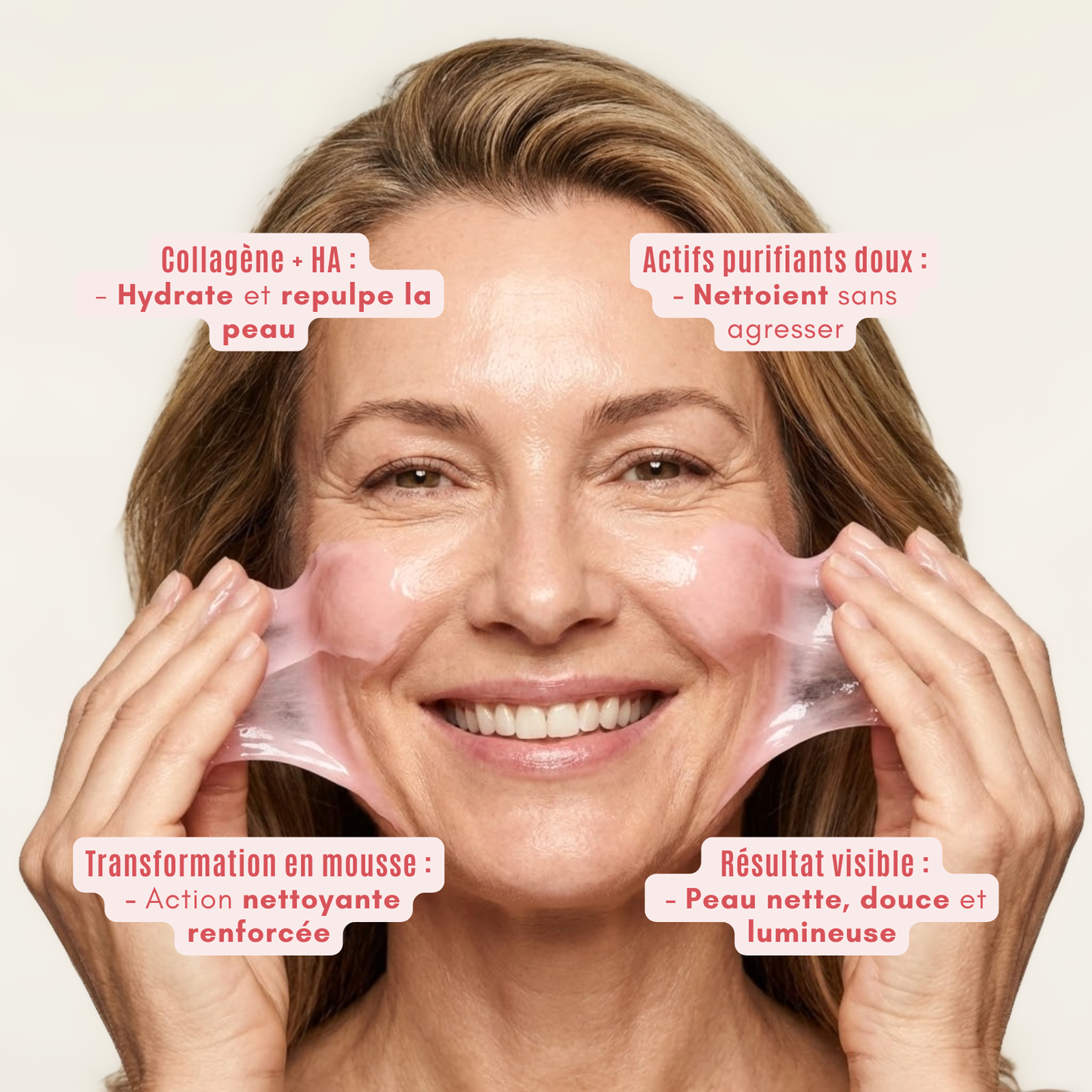 Masque Nettoyant Bio Collagène 2-en-1