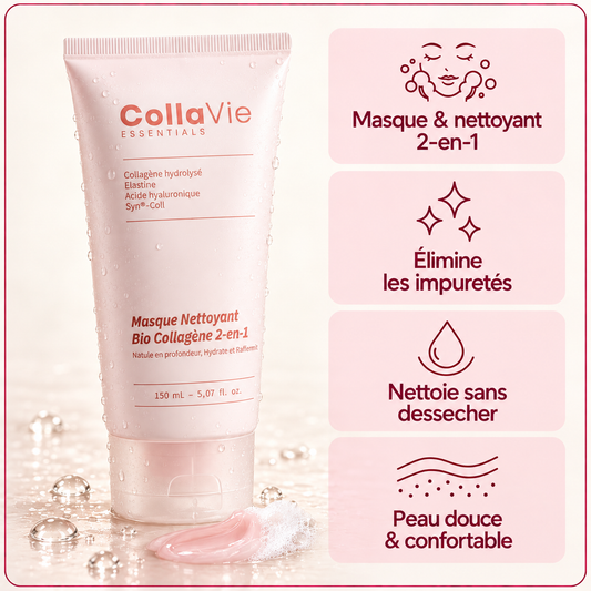 Masque Nettoyant Bio Collagène 2-en-1